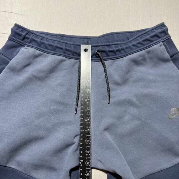 Nike Tech Fleece Joggers Pants Mens XL Blue CU4495-451 Tapered Cuffed Sweatpants - Picture 12 of 15